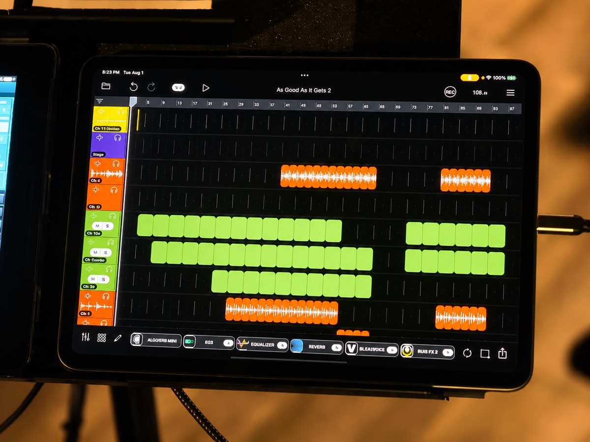 Mike Criscione's Loopy Pro sequence timeline for As Good As It Gets