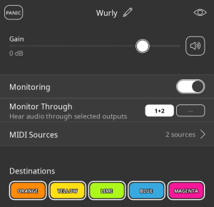 Audio Unit Settings Panel