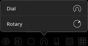 rotary/dial popup