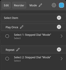 Stepped Dial Edit Panel